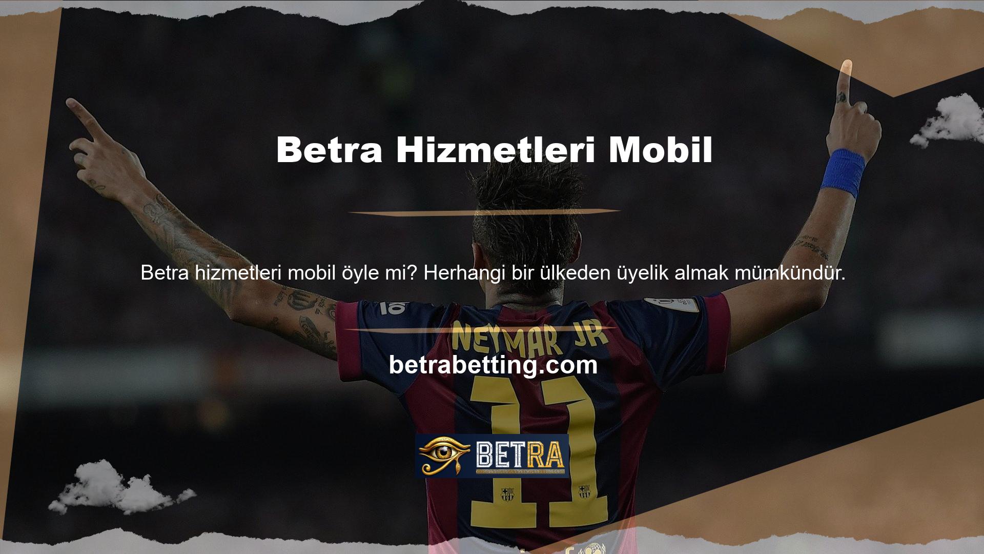 Avrupa'da Betra adında bir mobil web sitesi faaliyet göstermektedir