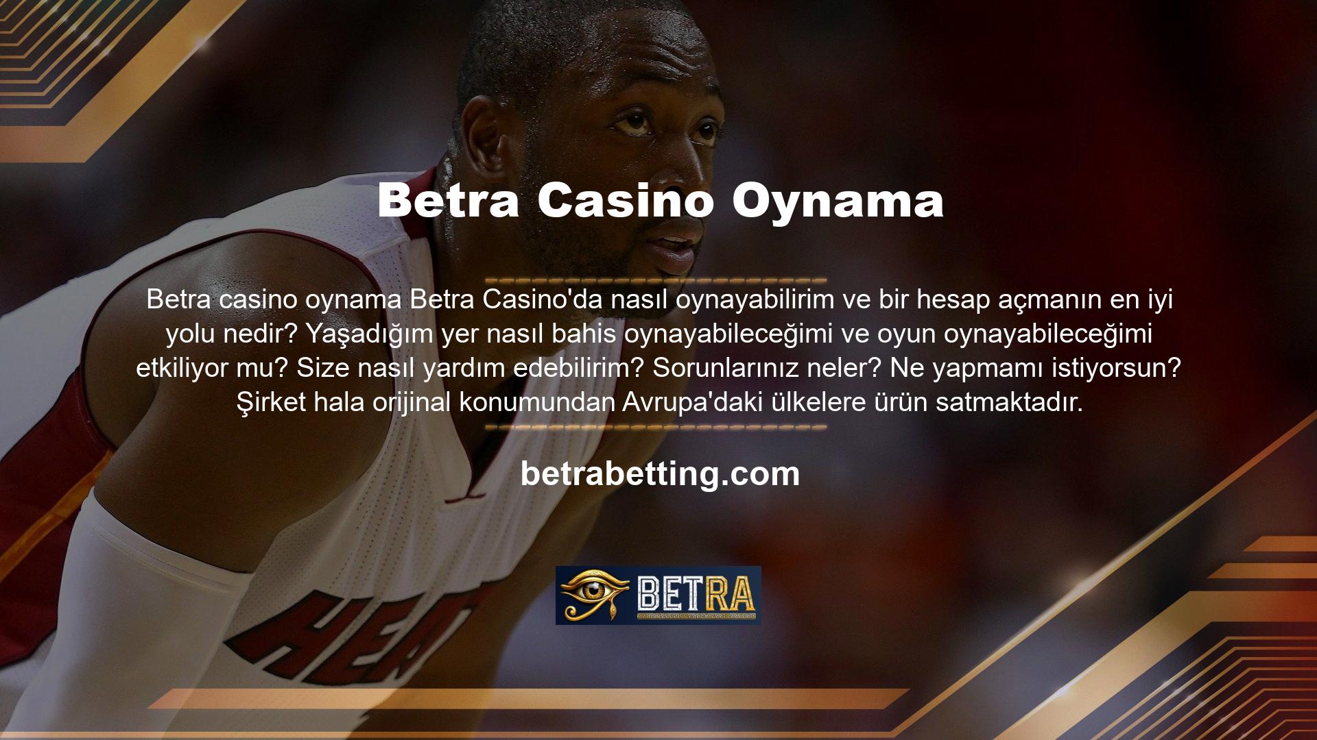 Bahis için aynı yeri ve oynamak için aynı web sitesini kullanın